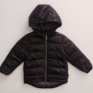Tag Black Hooded Lightweight Mid-Season Quilted Puffer Jacket 24 Months